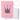 Plush notebook, notebook, lined, crown with confetti, pink, A5, 80 sheets