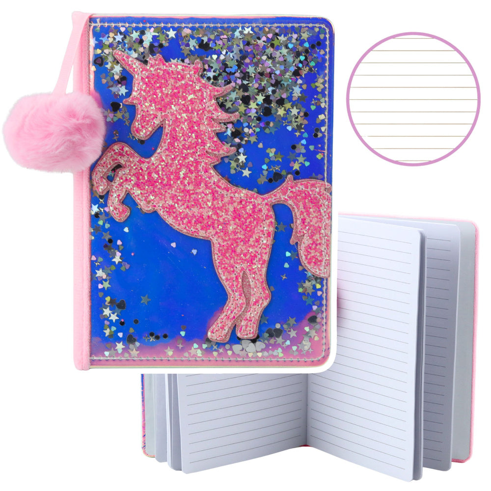Notebook Unicorn Confetti Holographic Lined Notebook A5 80 Sheets