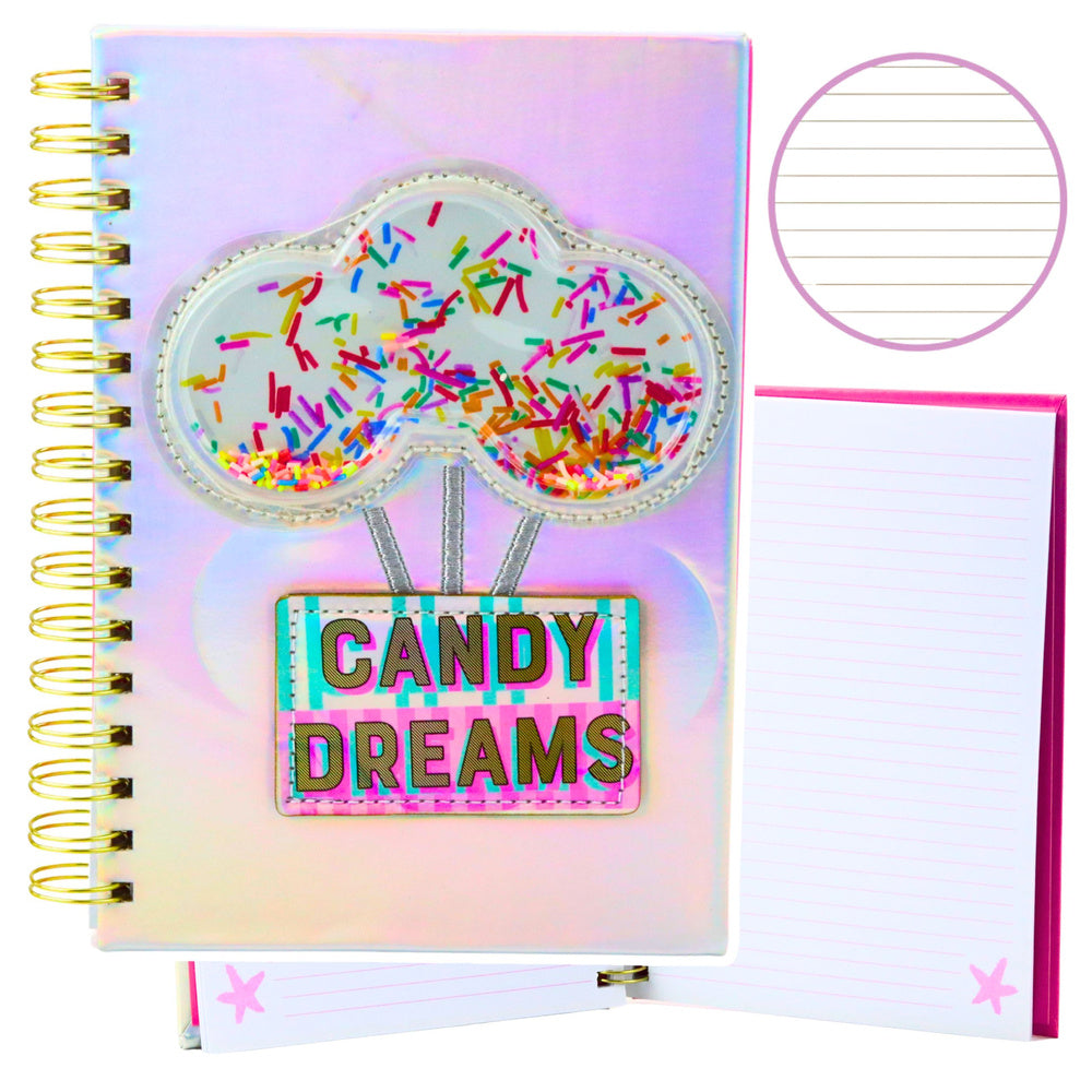 Candy Dreams Holographic Notebook, lined, A5, 90 sheets