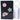 Lined notebook glitter patches black B6 80 sheets