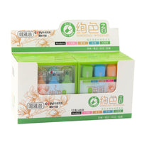 4-piece colorful dual-tip highlighter set (4)
