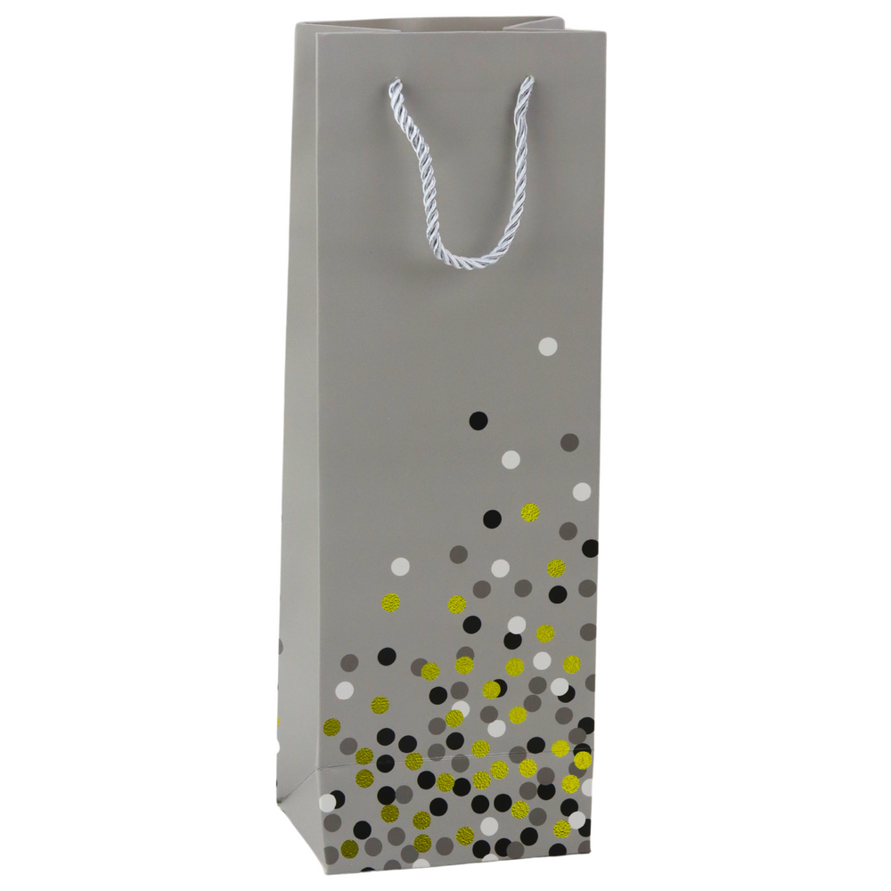 LEAN Weinflaschen-Geschenktüte mit Punkten, 36 x 12 x 9 cm – Produktabbildung 2