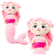 Plush Mermaid with Pearls Stuffed Animal Pink 32cm