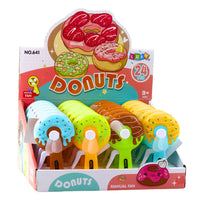LEAN TOYS Mini-Donut-Windrad-Handfächer für Kinder, 4 Designs – Produktabbildung 6