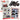 Motorcycle model kit, screws, metal, 1:14, DIY, gold elements, black