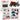Motorcycle model kit, screws, metal, 1:14, DIY, green-red