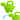 Small plastic watering can for children dinosaur green