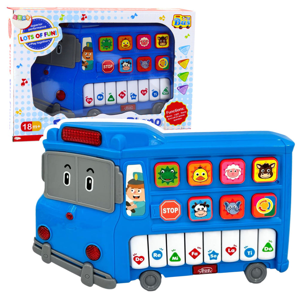 Educational E-Piano for Toddlers Blue Bus