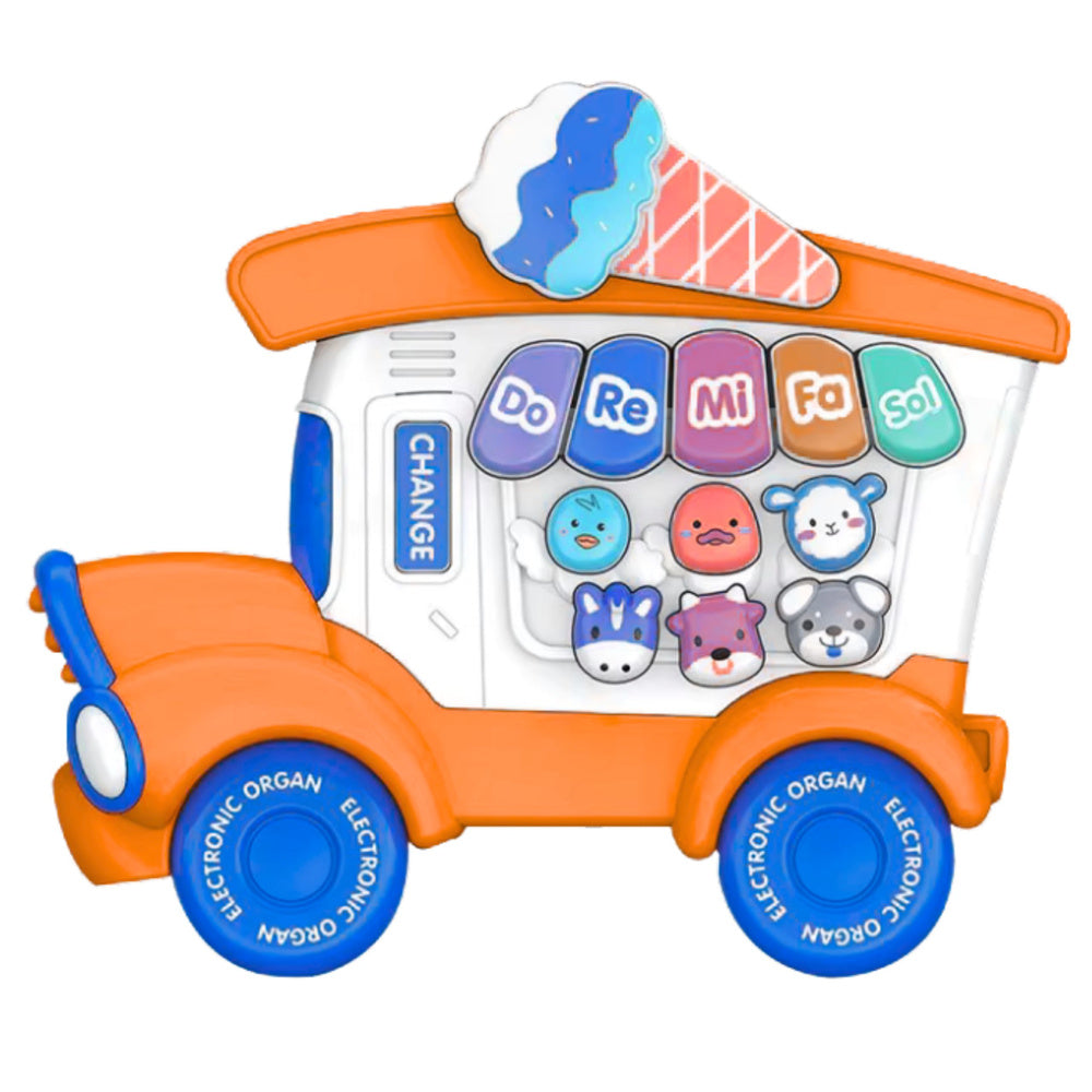 Educational Electric Piano for Toddlers Ice Cream Parlor Orange (2)