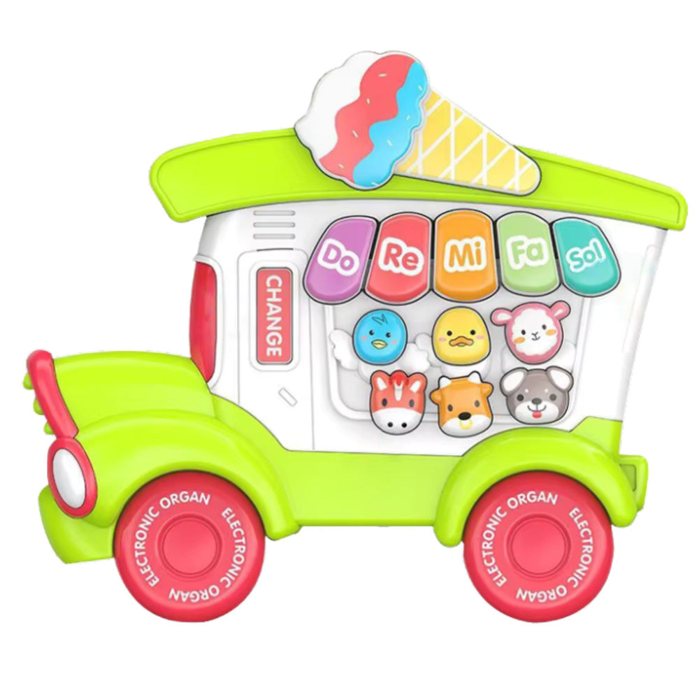 Educational electronic piano for toddlers, ice cream parlor, green (2)