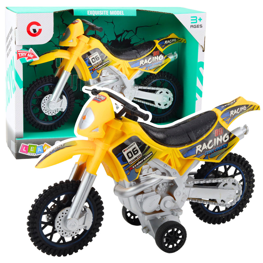 Motocross off-road ride lights sounds yellow