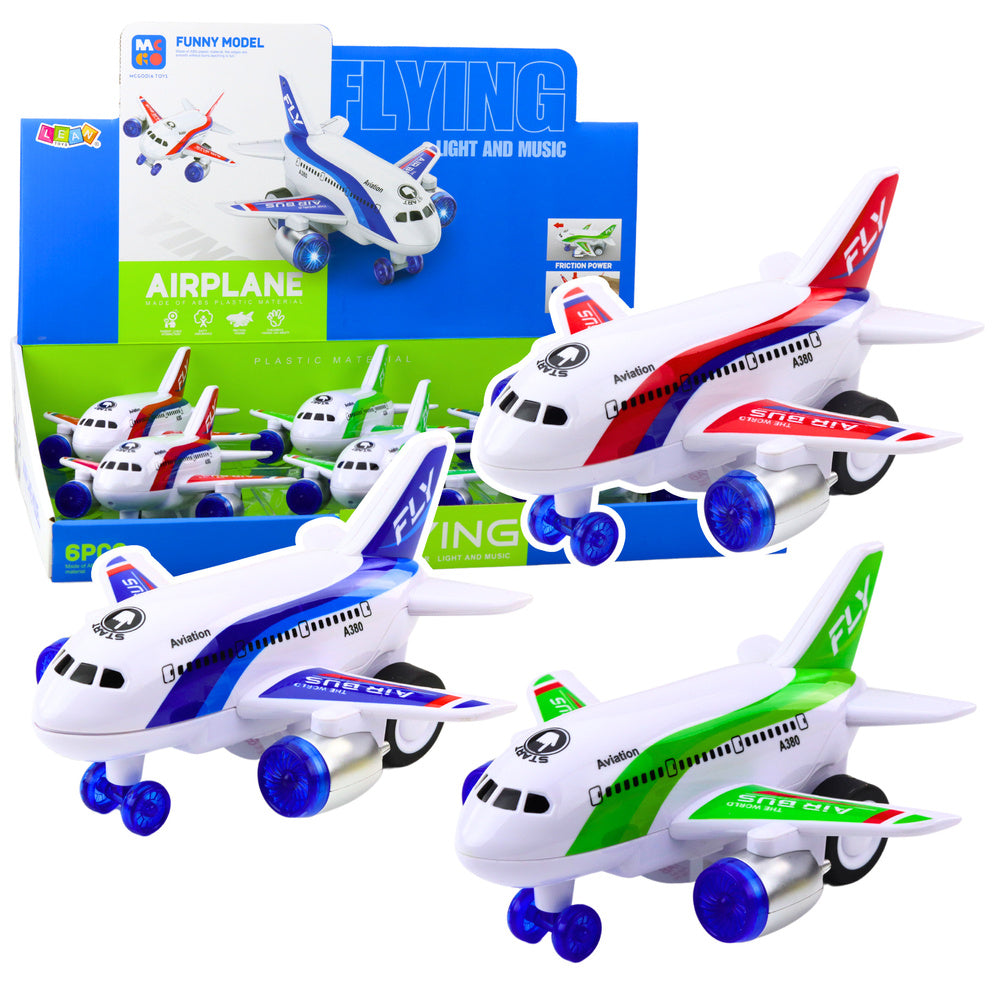 Battery-powered passenger plane, lights, sounds, hybrid propulsion