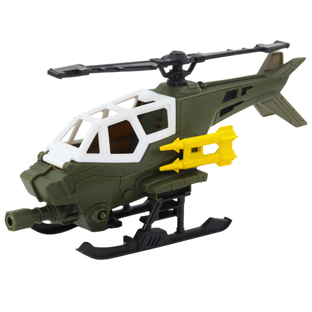 Military set: military helicopter, soldier figure (2)