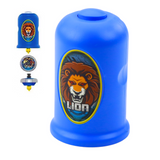 LEAN Toys Flying Disk Lion Spinner Launcher Set Blau – Produktabbildung 2