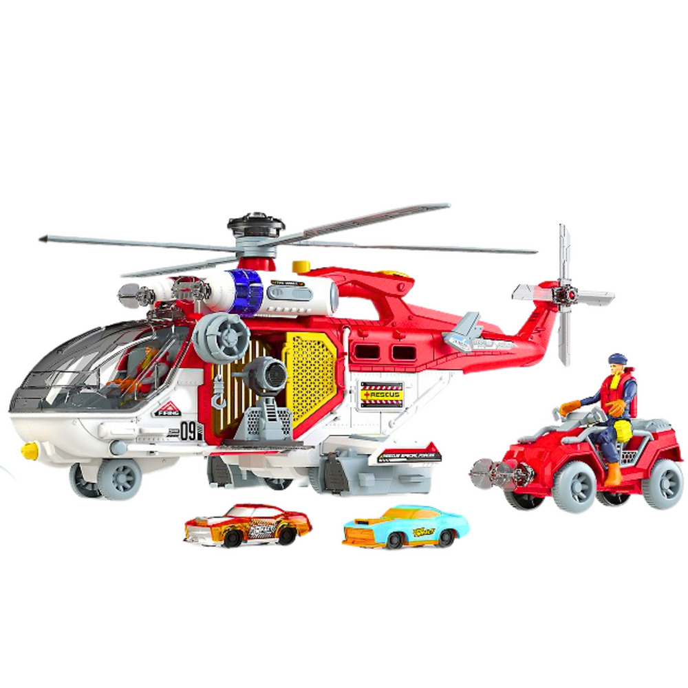 Rescue helicopter multi-function accessory lights and sounds set (2)