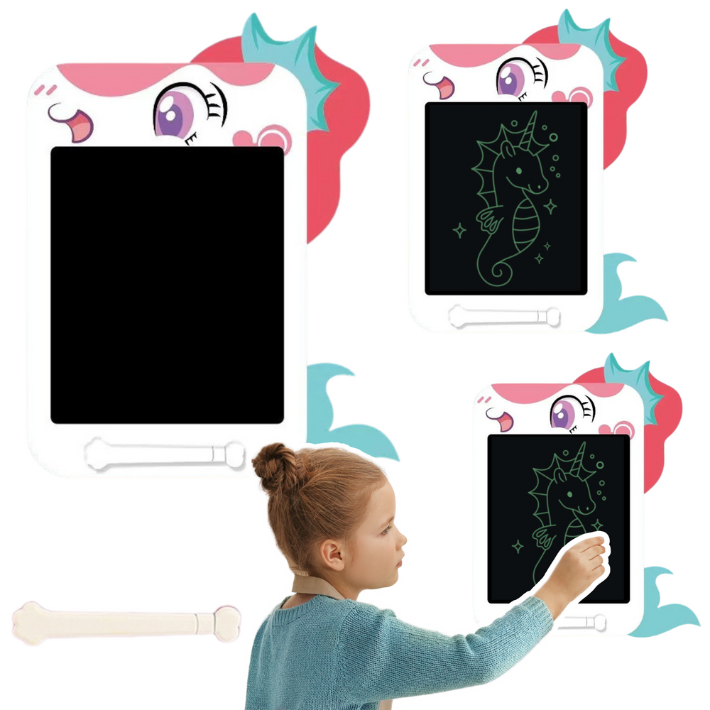 Marker drawing board writing LCD stylus unicorn white