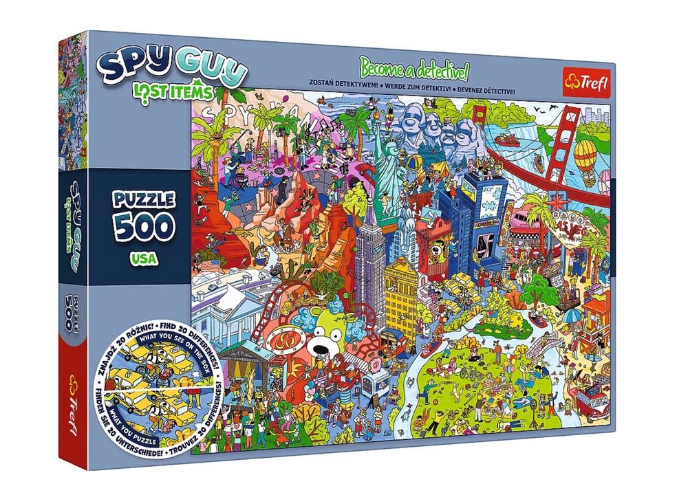 Spy Guy Lost Items Puzzle 500 Teile. USA Trefl 37480