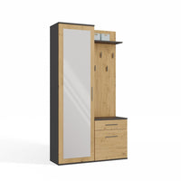Garderobe DUO ANTHRAZIT ARTISAN – Produktabbildung 8