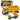 Construction vehicle yellow dump truck
