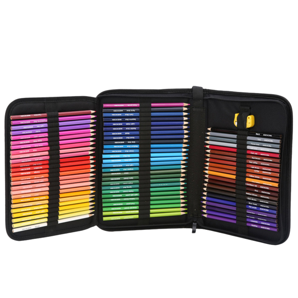 Set of hexagonal drawing pencils, sketching pencil case, 72 pieces (2)