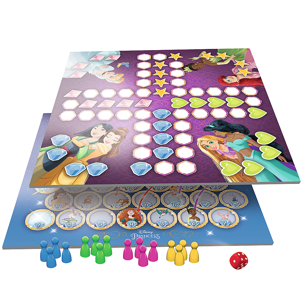 Trefl Gry Spiel 2in1 Chinese Mann / Schlangen und Leitern - Prinzessin Disney Princess Trefl 02418 – Produktabbildung 2