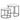 2er-Set runde Couchtische – Marmoroptik / Beine Schwarz