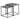 2er-Set quadratische Couchtische – Betonoptik / Beine Schwarz