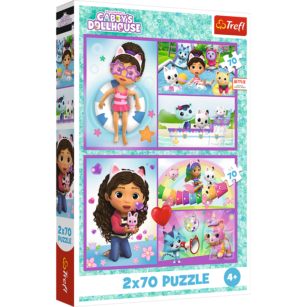 Trefl Puzzle Puzzle - 2x70 - Spielen Sie mit Gabby Trefl 34438