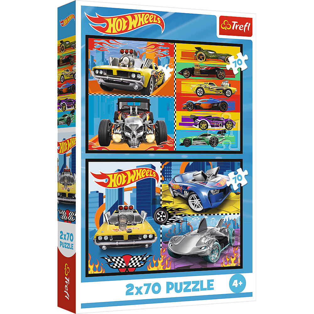 Trefl Puzzle Puzzle - 2x70 - Autos - Hot Wheels Trefl 34442