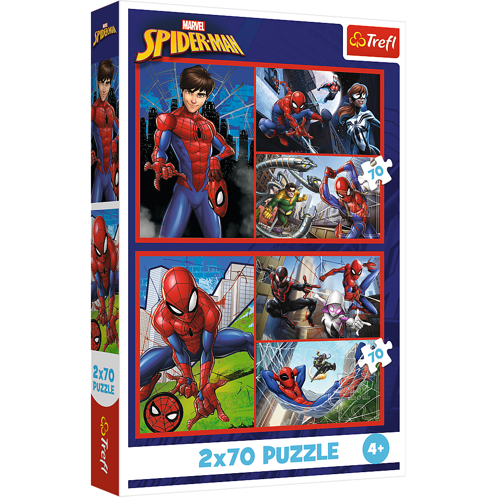 Trefl Puzzle Puzzle - 2x70 - Spinnengeschichten - Disney Marvel Spiderman Trefl 34443