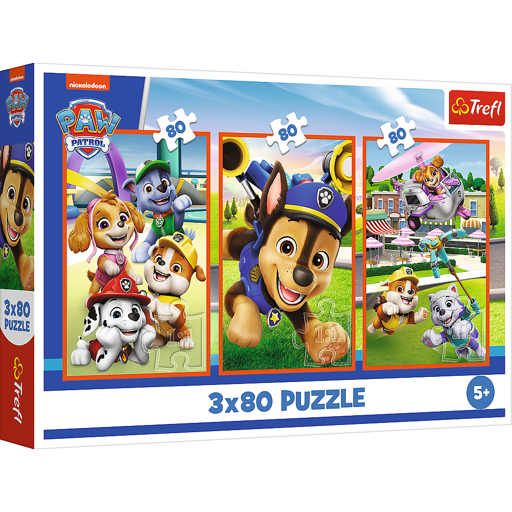 Trefl Puzzle Puzzle - 3x80 - Hunderudel Paw Patrol Trefl 34886