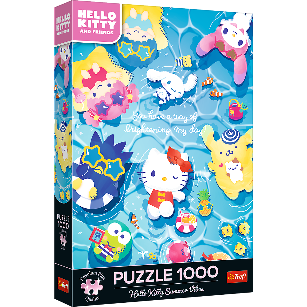 Puzzle – 1000 Premium Plus – Hello Kitty Sommerentspannung Trefl 12067