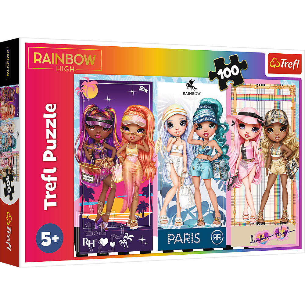 Trefl Puzzle Puzzle - 100 - Regenbogenpuppen - MGA Rainbow High Trefl 16444