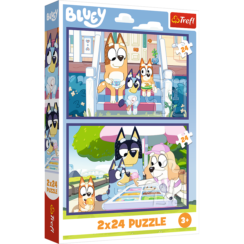 Trefl Puzzle Puzzle - 2x24 - Lustiger Bluey - BBC Bluey Trefl 34446