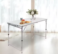 LEAN Klappbares Campingtisch-Set mit 4 Stühlen, Grau – Produktabbildung 9