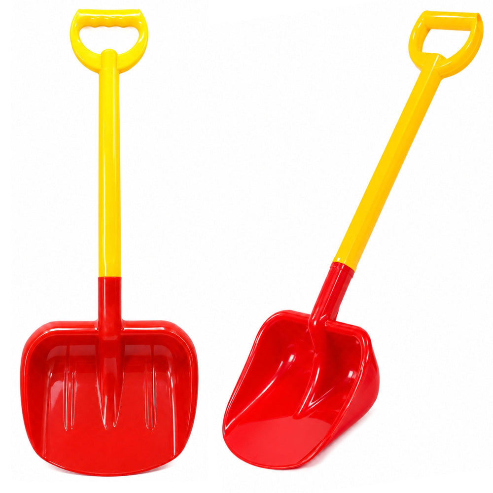 Large children's sand shovel 63 cm red and yellow