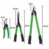 3-piece garden hedge shear set with carrying case (12)
