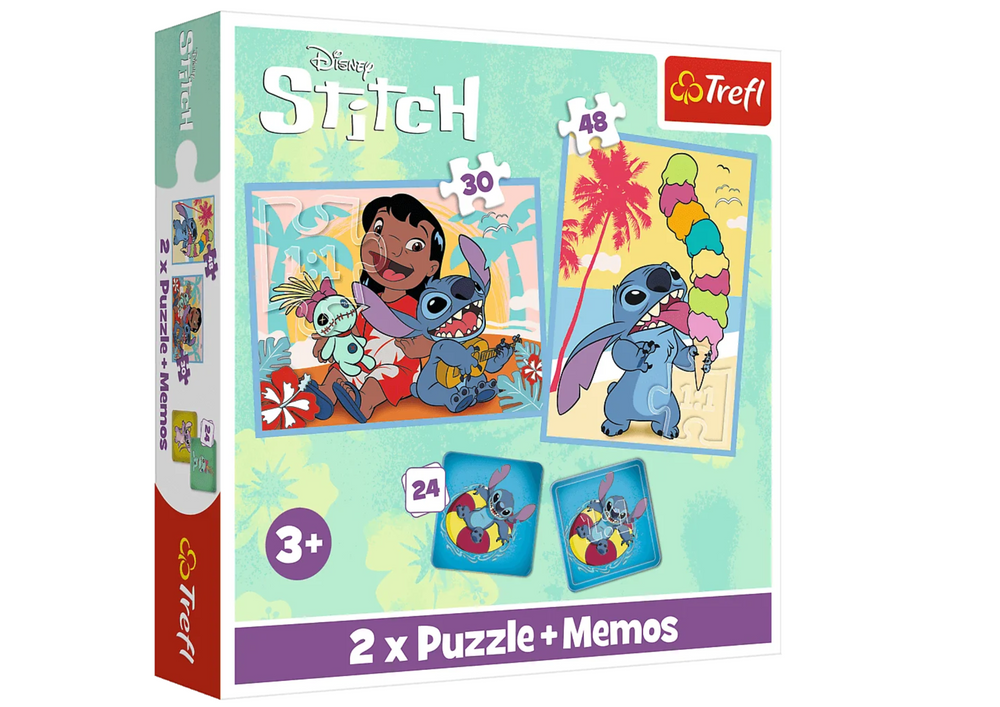 Trefl Puzzle Puzzle + Memos 2in1 Lilo and Stitch, Happy Trefl Day 93585
