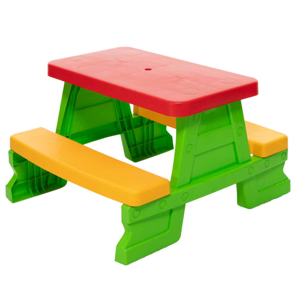 Dorex Grünes Gartentisch- und Bank-Set für Kinder 5067