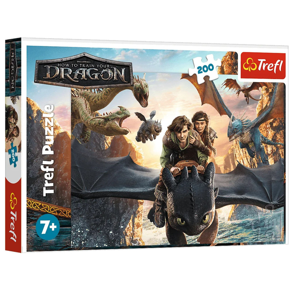 Trefl Puzzle Puzzle 200 – Ohnezahn und seine Freunde Trefl 13348