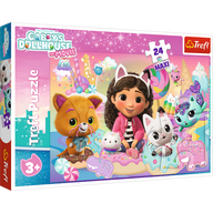 Trefl Puzzle Puzzle – 24 Maxi – Gabbys Katzenwelt – Trefl 14381