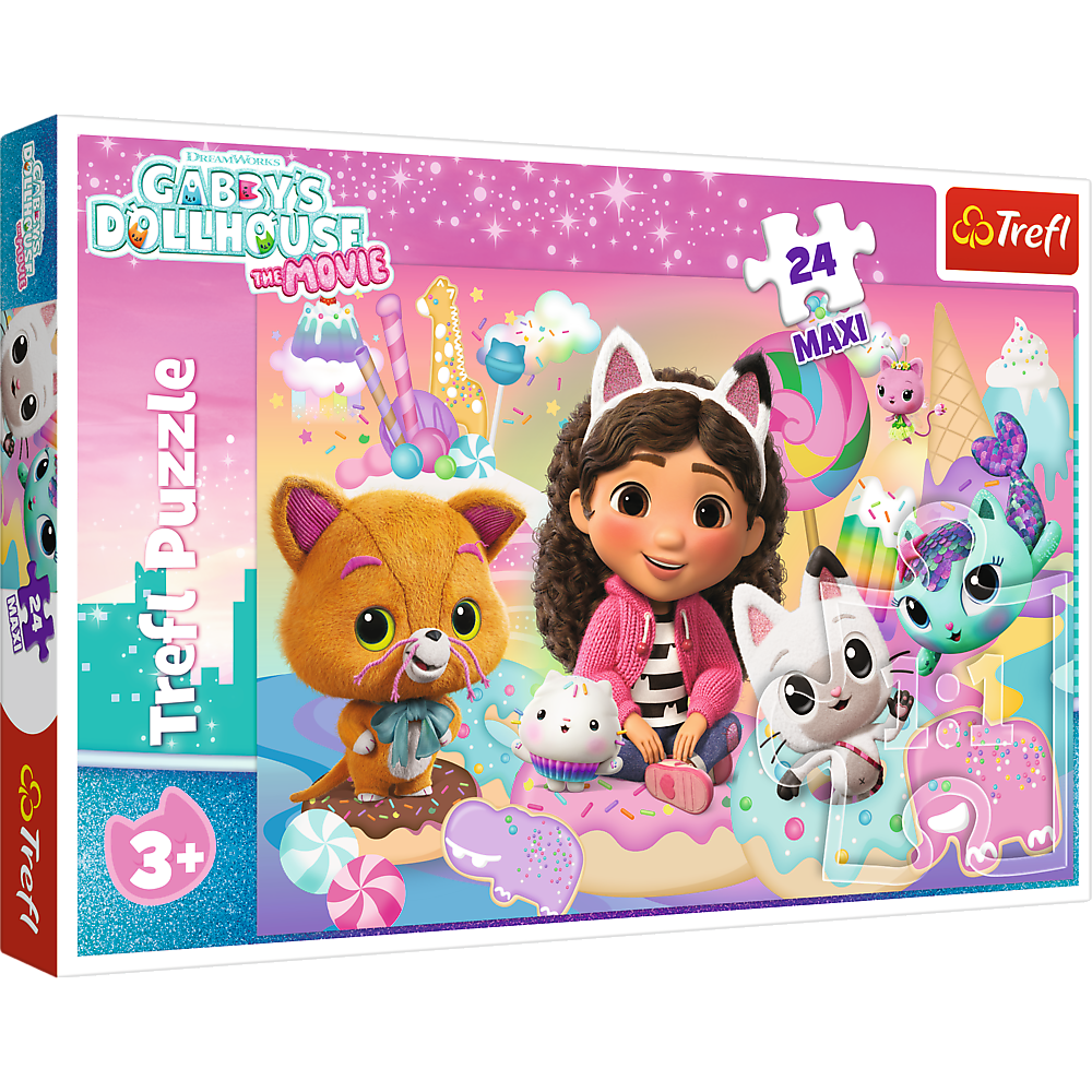 Trefl Puzzle Puzzle – 24 Maxi – Gabbys Katzenwelt – Trefl 14381