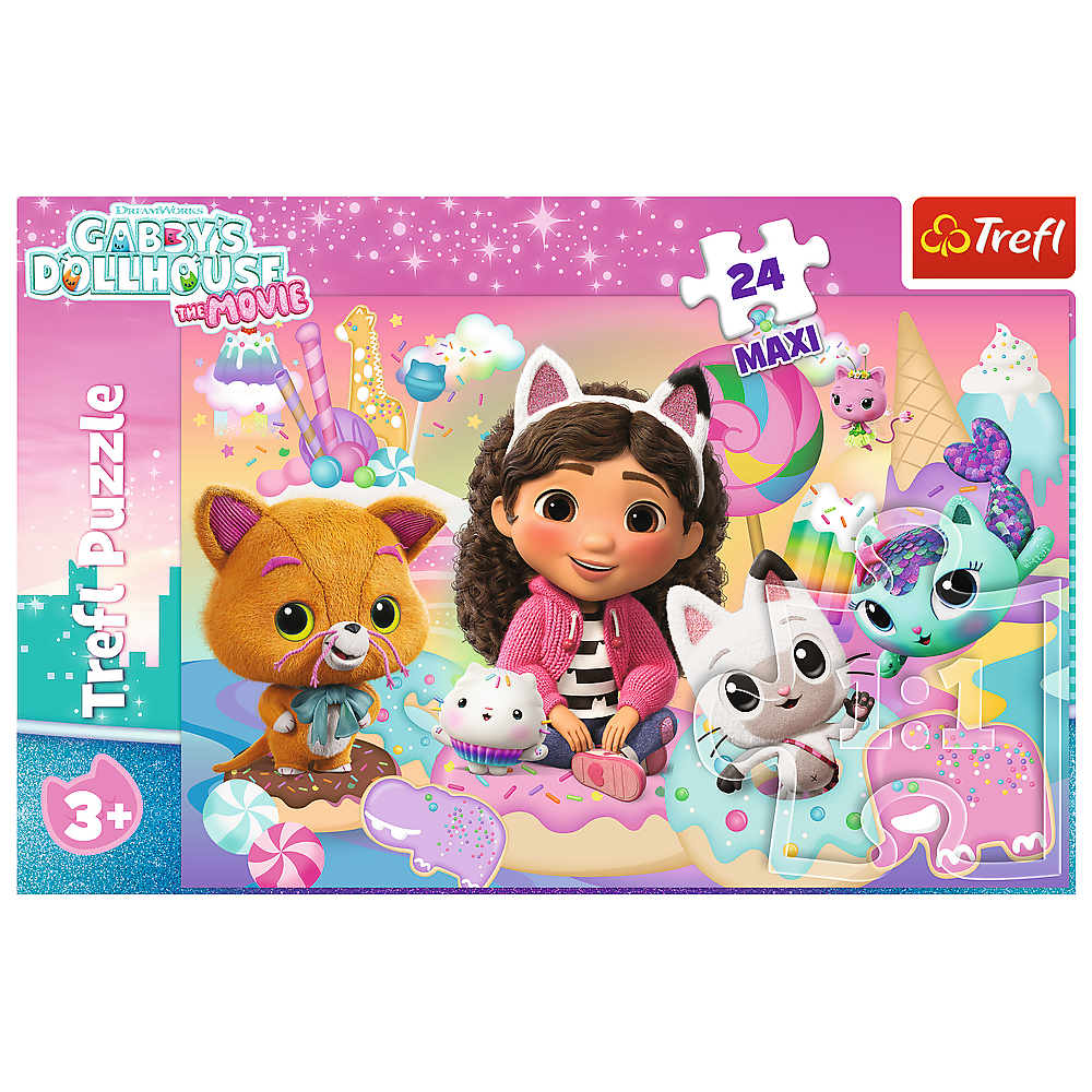 Trefl Puzzle Puzzle – 24 Maxi – Gabbys Katzenwelt – Trefl 14381 – Produktabbildung 3