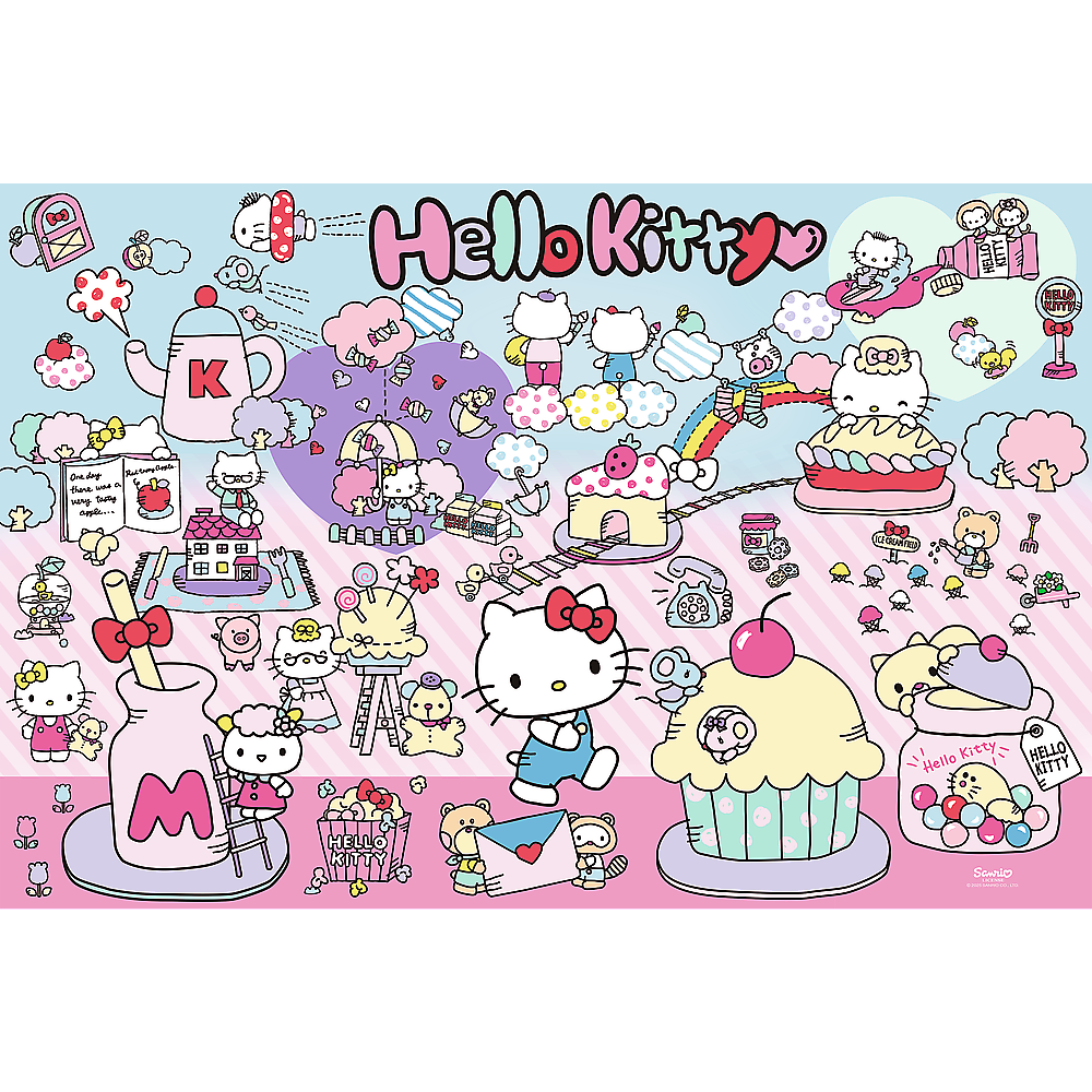 Trefl Puzzle Puzzle – 300 Teile – Entdecke die Welt von Hello Kitty – Hello Kitty Trefl 23031 – Produktabbildung 2