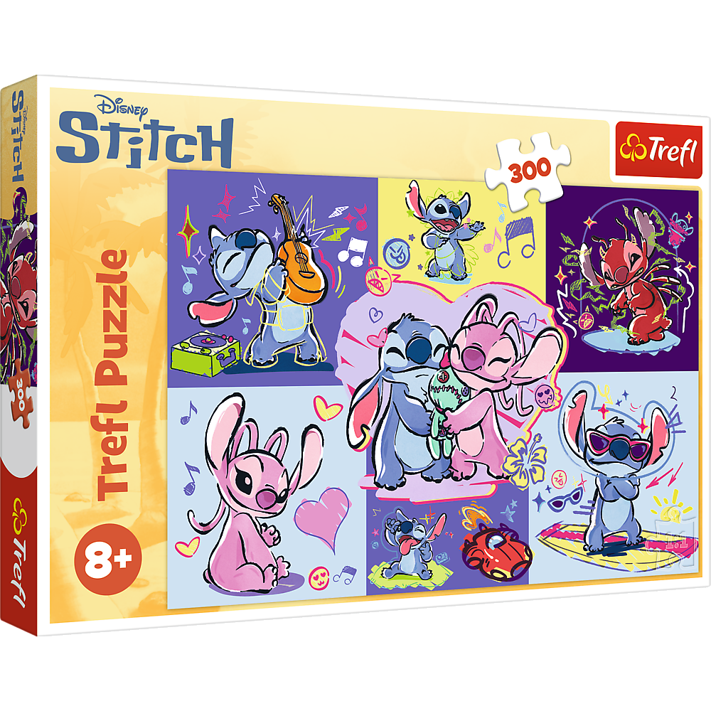 Trefl Puzzle Puzzle – 300 Teile – Verrückter Stitch – Disney Lilo and Stitch Trefl 23033
