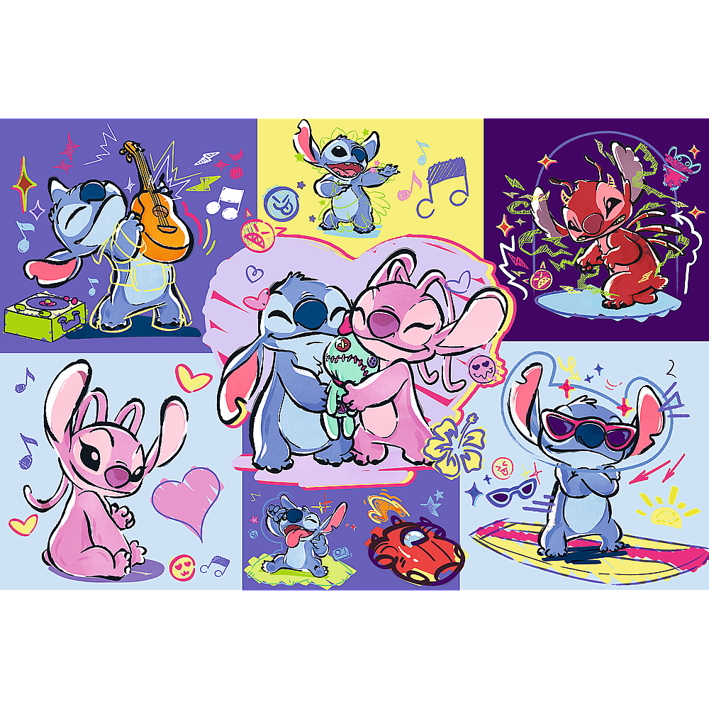 Trefl Puzzle Puzzle – 300 Teile – Verrückter Stitch – Disney Lilo and Stitch Trefl 23033 – Produktabbildung 2