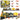 Classic train with dinosaurs, lights, sounds, and smoke, 39-piece set