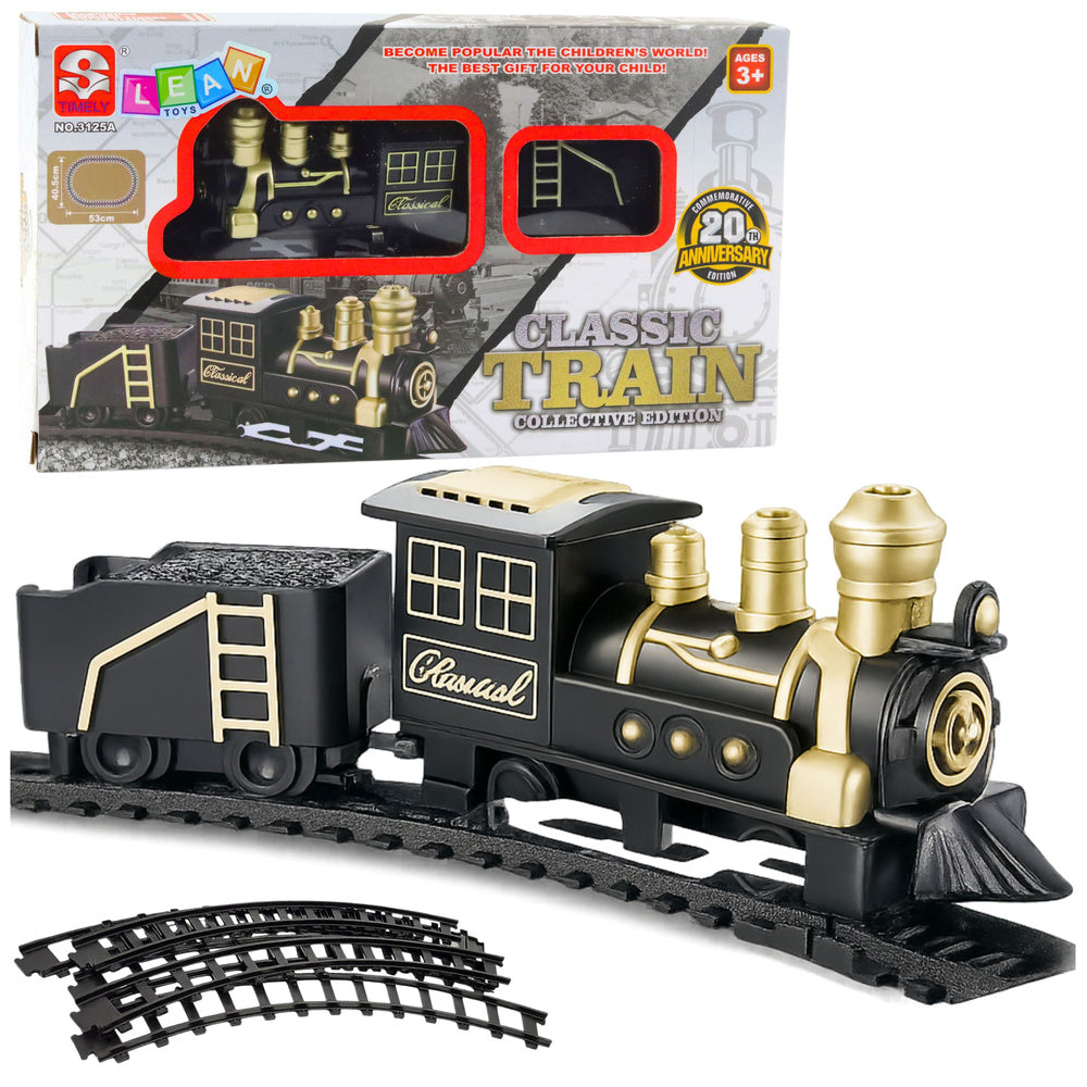 Classic model railway freight car tracks 53 x 48.5 cm