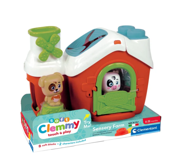 Clemmy Sensorischer Bauernhof Sortierer Hund & Kuh Clementoni 17993