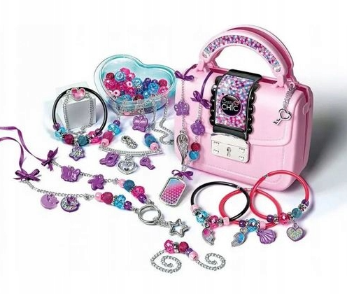 Crazy Chic DIY-Set: Crazy Handtasche mit Perlen & Armbändern Clementoni 17651 – Produktabbildung 2